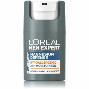 L'Oréal Paris Men Expert Magnesium Defence 24H 50 ml denný pleťový krém M na veľmi suchú pleť; na dehydratovanu pleť; na citlivú a podráždenú pleť