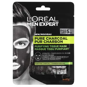 L'Oréal Paris Men Expert Pure Charcoal 30 g pleťová maska M na všetky typy pleti; na mastnú pleť; na dehydratovanu pleť; na problematickú pleť s akné