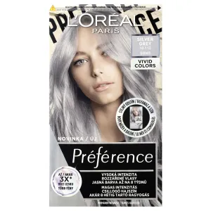 L'Oréal Paris Préférence Vivid Colors 60 ml farba na vlasy pre ženy 10,112 Silver Grey na všetky typy vlasov; na farbené vlasy