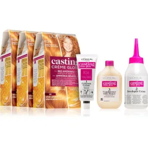 L’Oréal Paris Casting Crème Gloss farba na vlasy 834 Golden Caramel(výhodné balenie)
