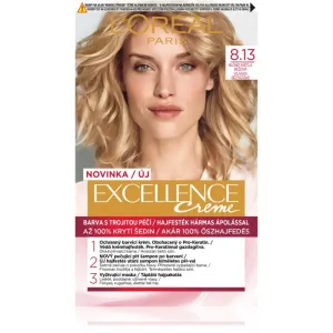 L'Oréal Paris Excellence Creme Triple Protection 1 ks farba na vlasy pre ženy 8,13 Blond Light Beige na farbené vlasy; na blond vlasy