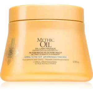 L'Oréal Professionnel Mythic Oil Normal to Fine Hair Masque 200 ml maska na vlasy pre ženy na jemné vlasy; na normálne vlasy