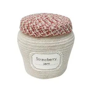 Úložný dizajnový košík - Strawberry jam