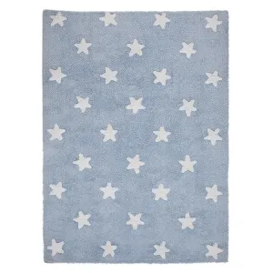 Ručne tkaný kusový koberec Stars Blue-White Rozmery koberca: 120x160