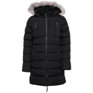 Lotto LORNIE Dievčenský prešívaný zimný kabát, čierna, veľkosť #7865717