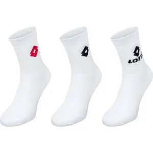 Lotto TENNIS 3P Unisex športové ponožky, biela, veľkosť #425844
