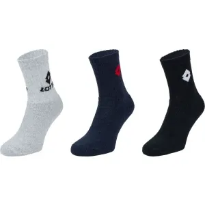 Lotto TENNIS 3P Unisex športové ponožky, čierna, veľkosť #461880
