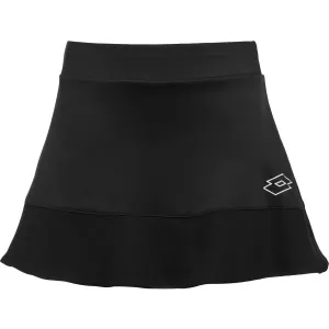 Lotto SQUADRA G III SKIRT Dievčenská tenisová sukňa, čierna, veľkosť