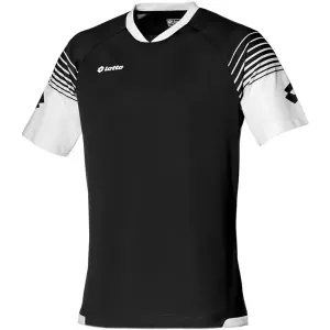 Lotto JERSEY OMEGA JR Detské  športové tričko, čierna, veľkosť #4804404