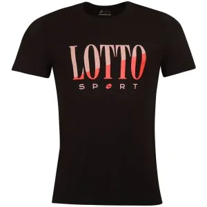 Lotto TEE SUPRA VI Pánske tričko, čierna, veľkosť XXXL