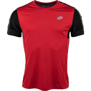 Lotto SPEEDRUN III TEE PRT PL Pánske športové tričko, červená, veľkosť S