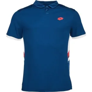 Lotto SQUADRA III POLO Pánske tenisové polo tričko, modrá, veľkosť #6685554