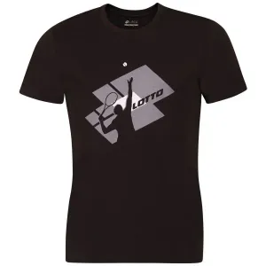 Lotto TEE LOSANGA VI Pánske tričko, čierna, veľkosť #468159