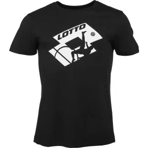 Lotto TEE SOCCER CLUB MEL Pánske tričko, čierna, veľkosť