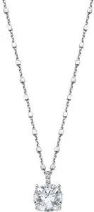 Lotus Silver Elegantný strieborný náhrdelník s kryštálmi Swarovski LP2005-1 / 1 (retiazka, prívesok)