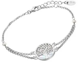 Lotus Silver Elegantný strieborný náramok Strom života s perleťou LP1678-2 / 1