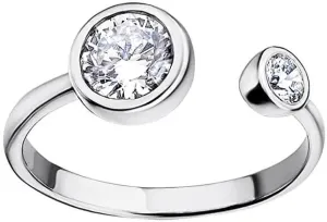 Lotus Silver Elegantný strieborný prsteň s čírymi zirkónmi pre ženy LP1272-3 / 1
