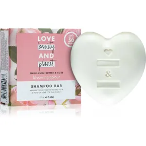 Love Beauty and Planet Tuhý šampón s ružovým olejom a maslom muru muru (Shampoo Bar) 90 g