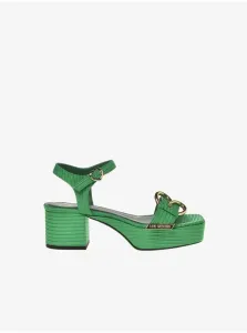 Sandále Love Moschino San Lod Quadra 55 zelená farba, JA16075G1G