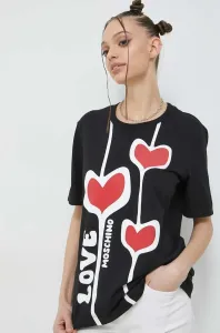 Bavlnené tričko Love Moschino čierna farba #7791178