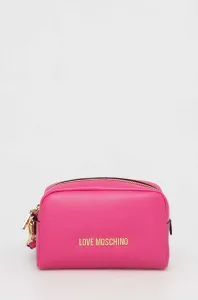 Kozmetická taška Love Moschino ružová farba