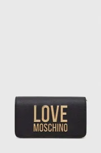 Listová kabelka Love Moschino čierna farba #8920503
