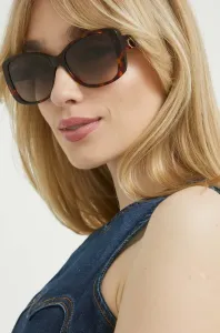 Slnečné okuliare Love Moschino dámske, hnedá farba #1217399