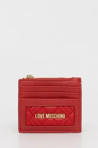 Peňaženka Love Moschino dámsky, červená farba #8177158