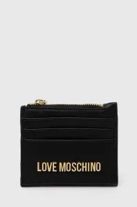 Peňaženka Love Moschino dámsky, čierna farba #8744536