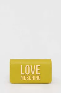 Peňaženka Love Moschino dámsky, zelená farba #8744986