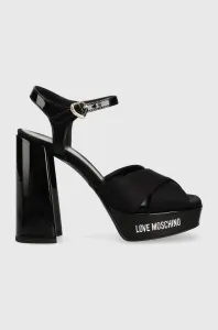 Sandále Love Moschino San Lod Quadra 120 čierna farba, JA1605CG1G