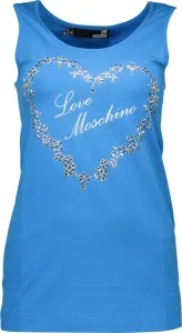 Love Moschino dámske tričko Farba: Modrá, Veľkosť: 40 #1508489