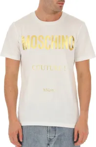 Love Moschino pánske tričko Farba: Biela, Veľkosť: S #1509428