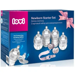 LOVI Newborn Starter Set Girl dojčenská fľaša darčeková sada