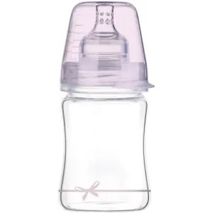 LOVI Baby Shower Glass Bottle Pink 0m+ 150 ml dojčenská fľaša pre deti