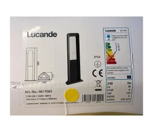 Lucande Lucande - LED Vonkajšia lampa SECUNDA LED/11W/230V IP54