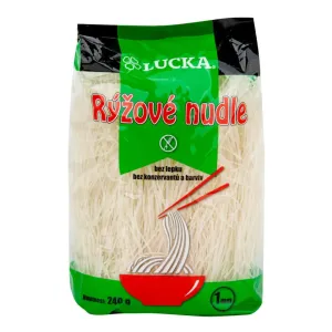 Cestoviny rezance ryžové 1 mm bezlepkové 240 g  LUCKA