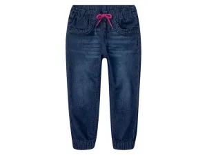 lupilu® Dievčenské teplákové džínsy (104, tmavomodrá)