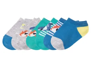 lupilu® Chlapčenské členkové ponožky, 7 párov (19/22, tyrkysová/sivá/modrá/žltá)