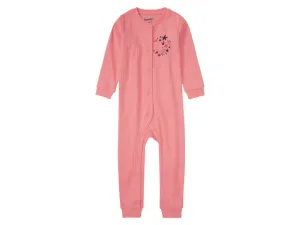 lupilu® Dievčenský bavlnený overal na spanie pre bábätká BIO (86, ružová)