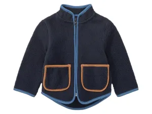 lupilu® Detská flaušová bunda (50/56, navy modrá)