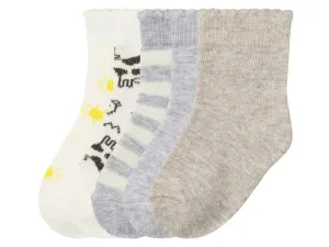 lupilu® Detské ponožky pre bábätká, 5 párov (11/14, biela/sivá/béžová)