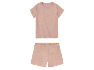 lupilu® Dievčenské krátke pyžamo (110/116, bledoružová)