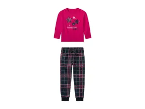 lupilu® Dievčenské pyžamo (110/116, ružová/navy modrá)