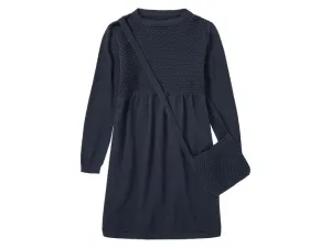 lupilu® Detské pletené šaty (110/116, námornícka modrá)