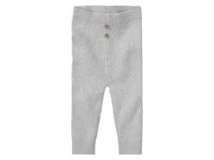 lupilu® Dievčenské pletené nohavice pre bábätká BIO (62/68, sivá)