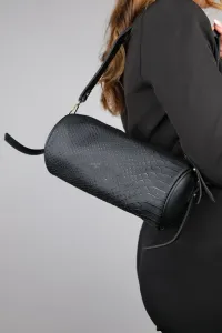 LuviShoes 151 Black Patterned Women's Shoulder Bag