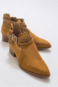 LuviShoes 11 Women's Camel Suede Boots