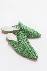 LuviShoes 202 Green Women's Slippers #9119038
