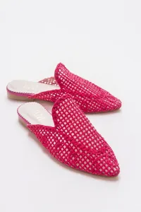 LuviShoes 202 Women's Fuchsia Slippers #9101030